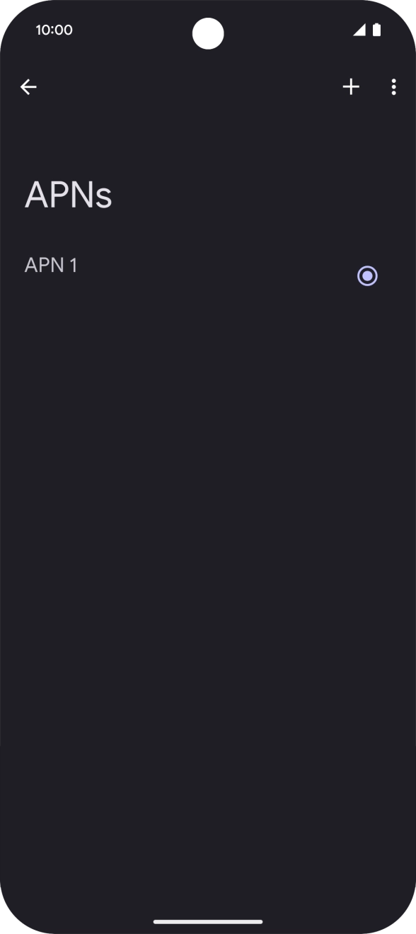 Press the add icon. Press the add icon.