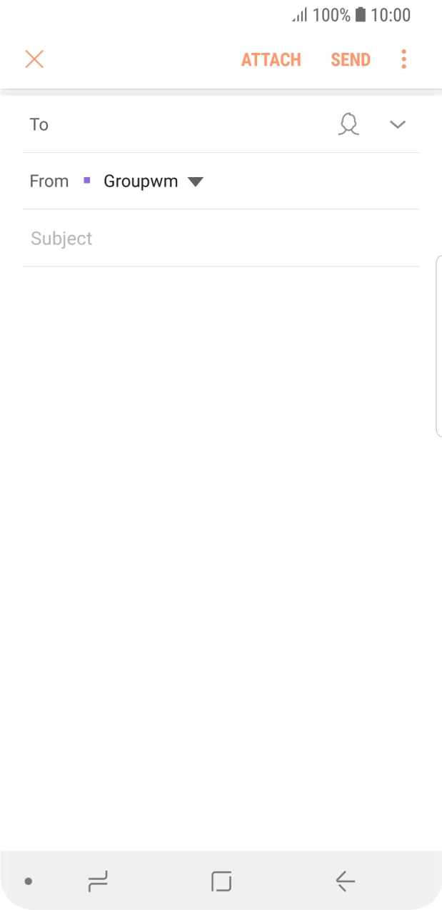 Press the field next to 'To' and key in the first letters of the recipient's name.