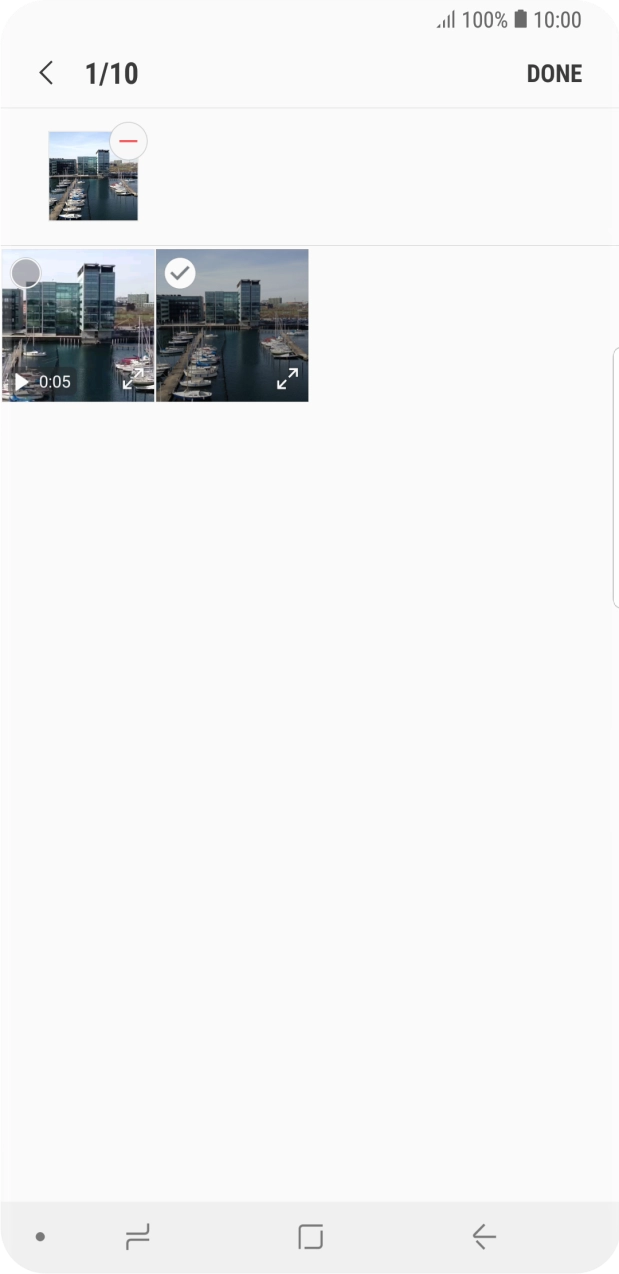 Press DONE. Press DONE.