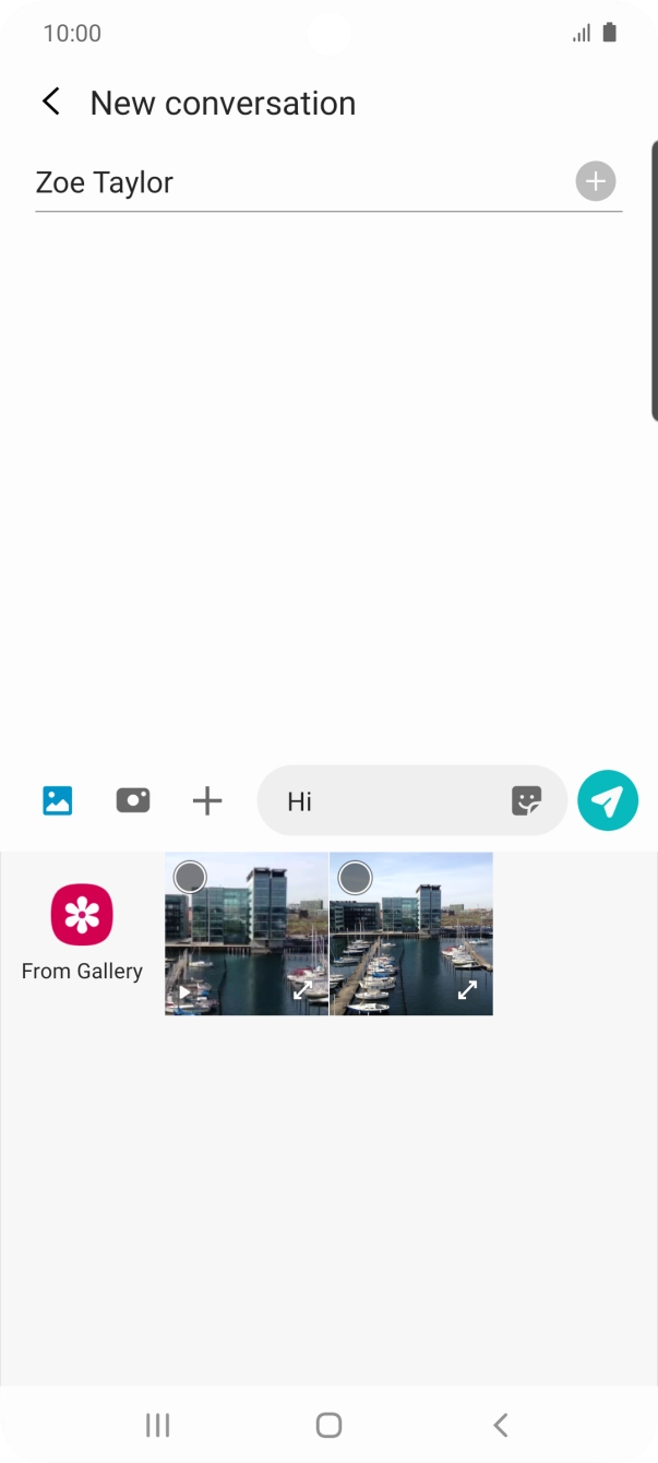 Press From Gallery and go to the required folder.