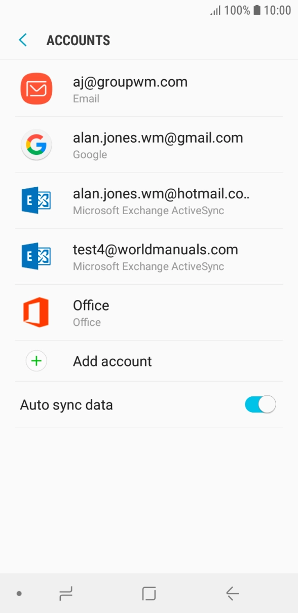 If this screen is displayed, you email account has been recognised and set up automatically. Follow the instructions on the screen to key in more information and finish setting up your phone. If this screen is displayed, you email account has been recognised and set up automatically. Follow the instructions on the screen to key in more information and finish setting up your phone.