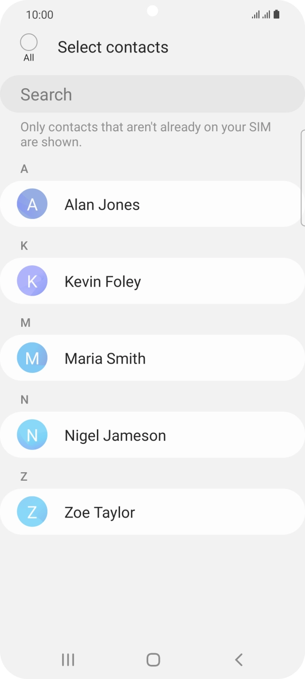 Press the field above 'All'.