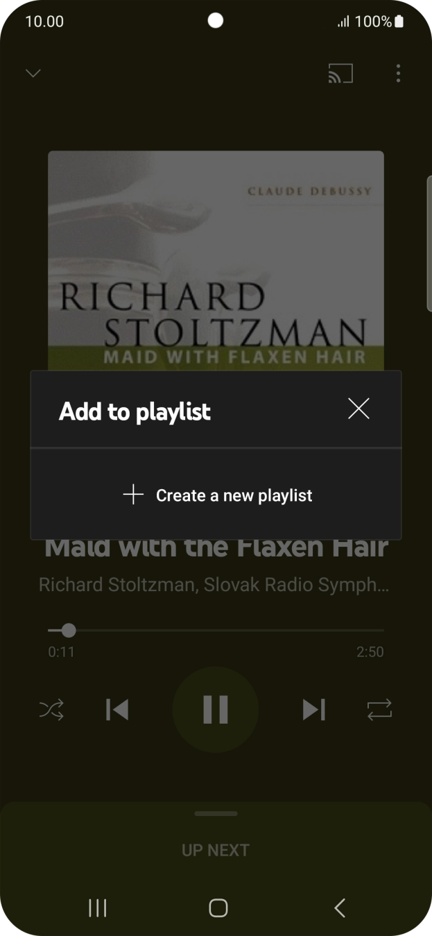 Press Create a new playlist.