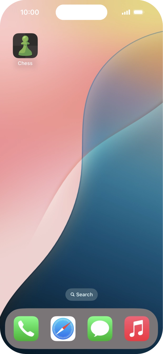 Press and hold the required app.