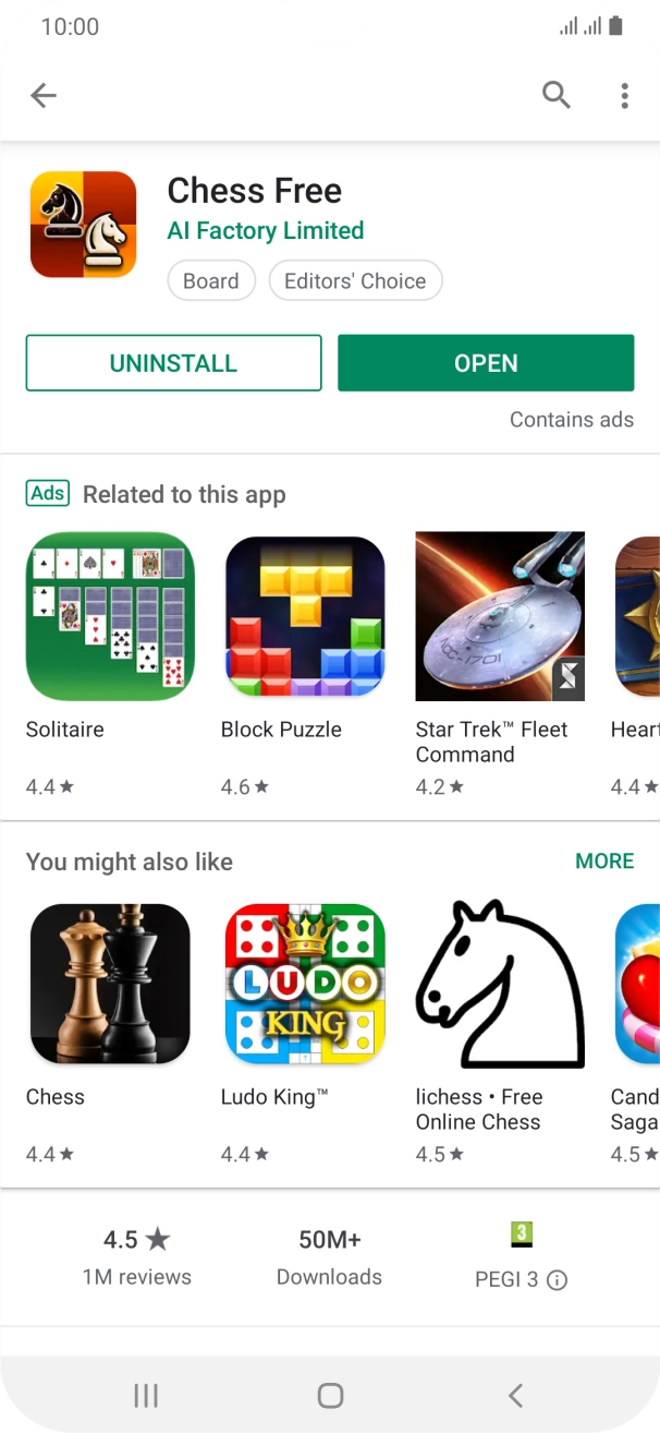 Press the Home key to return to the home screen.