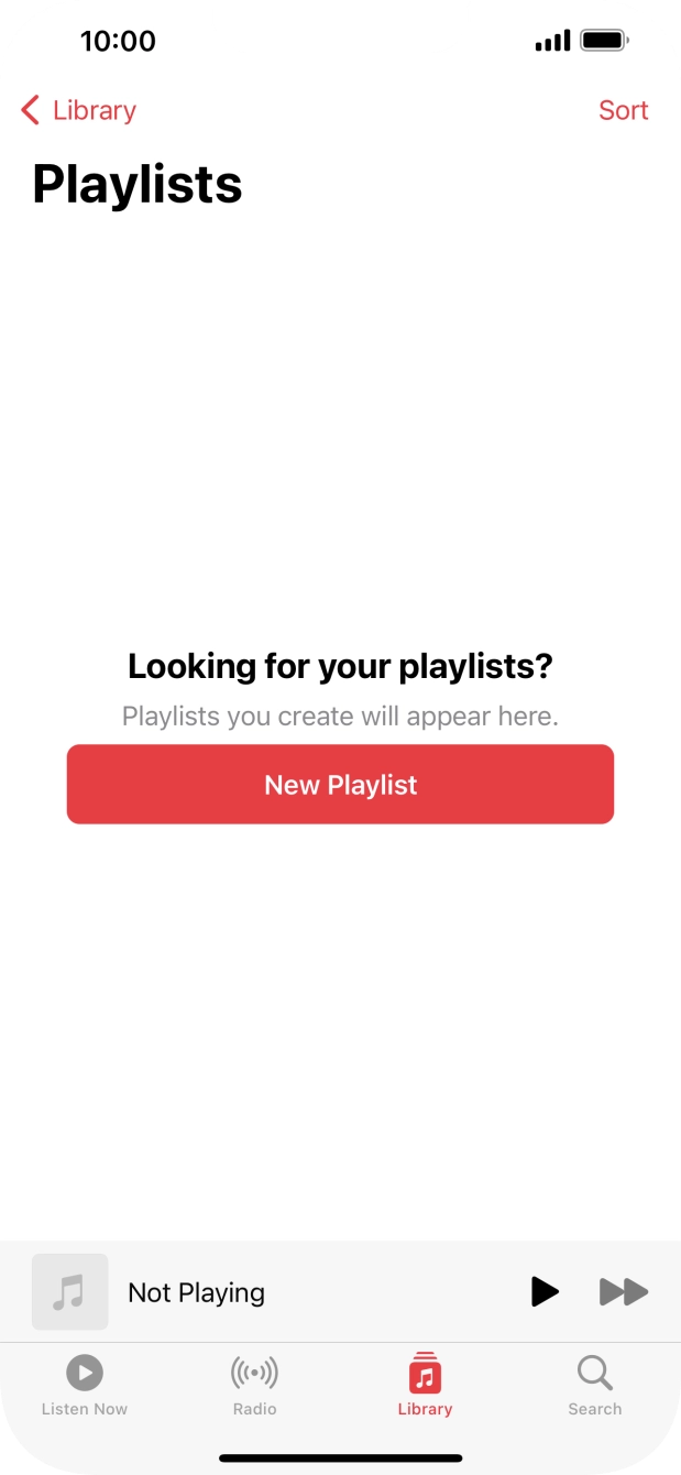 Press New Playlist. Press New Playlist.