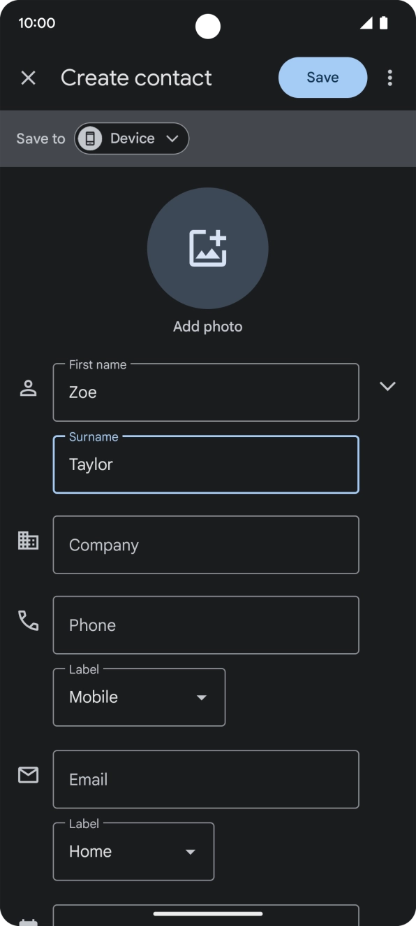 Press Phone and key in the required phone number.