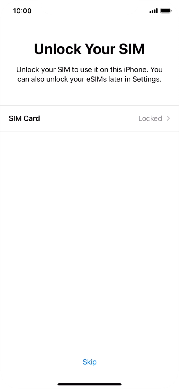 Press SIM Card. Press SIM Card.