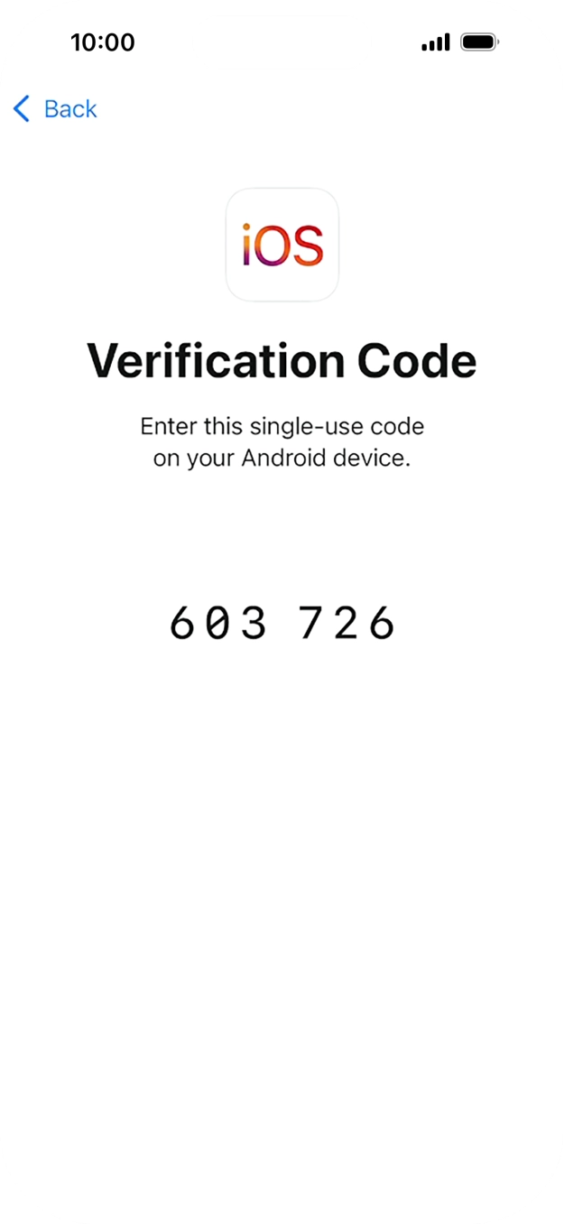 Follow the instructions on the screen and in the 'Move to iOS' app to transfer the content from the Android phone to your phone and set up your phone and prepare it for use.