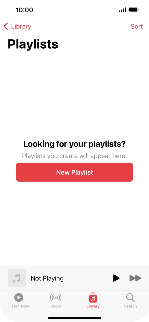 Press New Playlist. Press New Playlist.