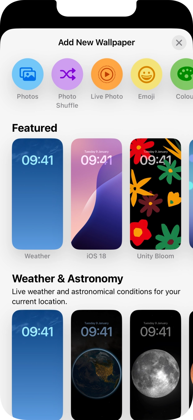 Press the required category and follow the instructions on the screen to select the required background image. Press the required category and follow the instructions on the screen to select the required background image.