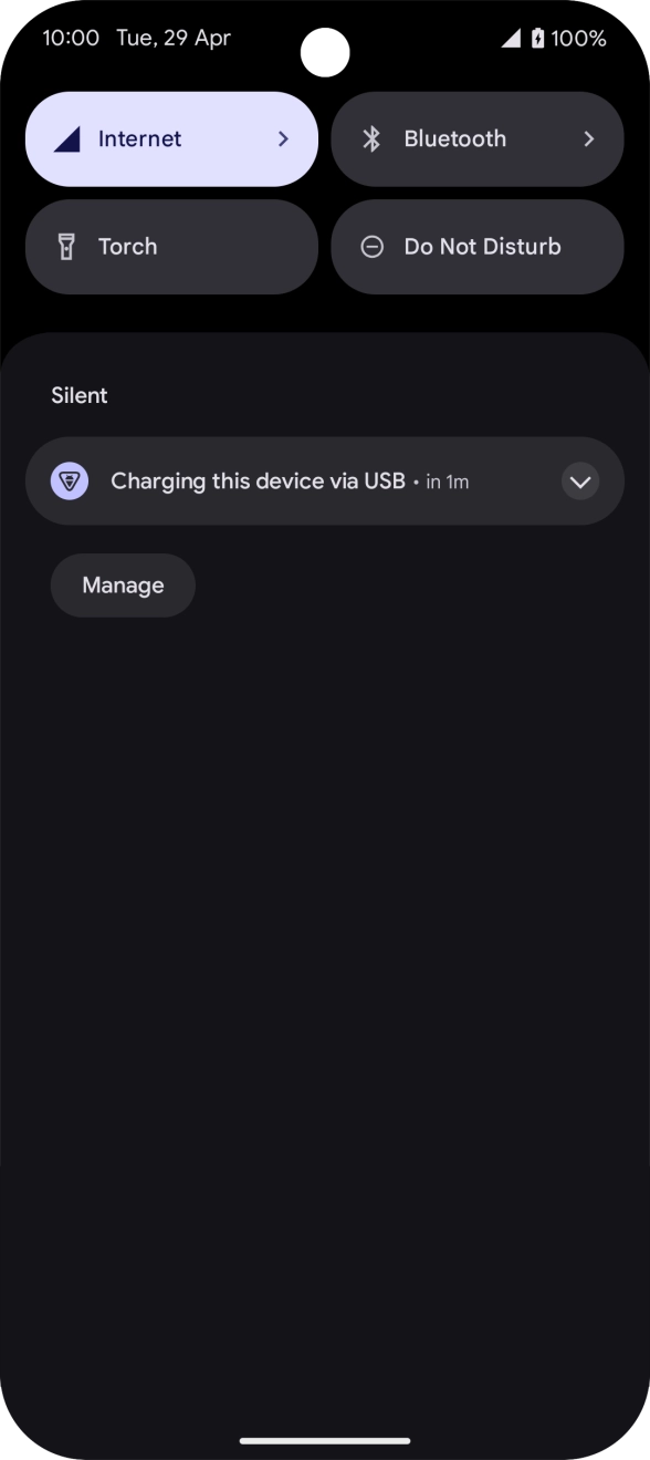 Press the drop down list. Press the drop down list.