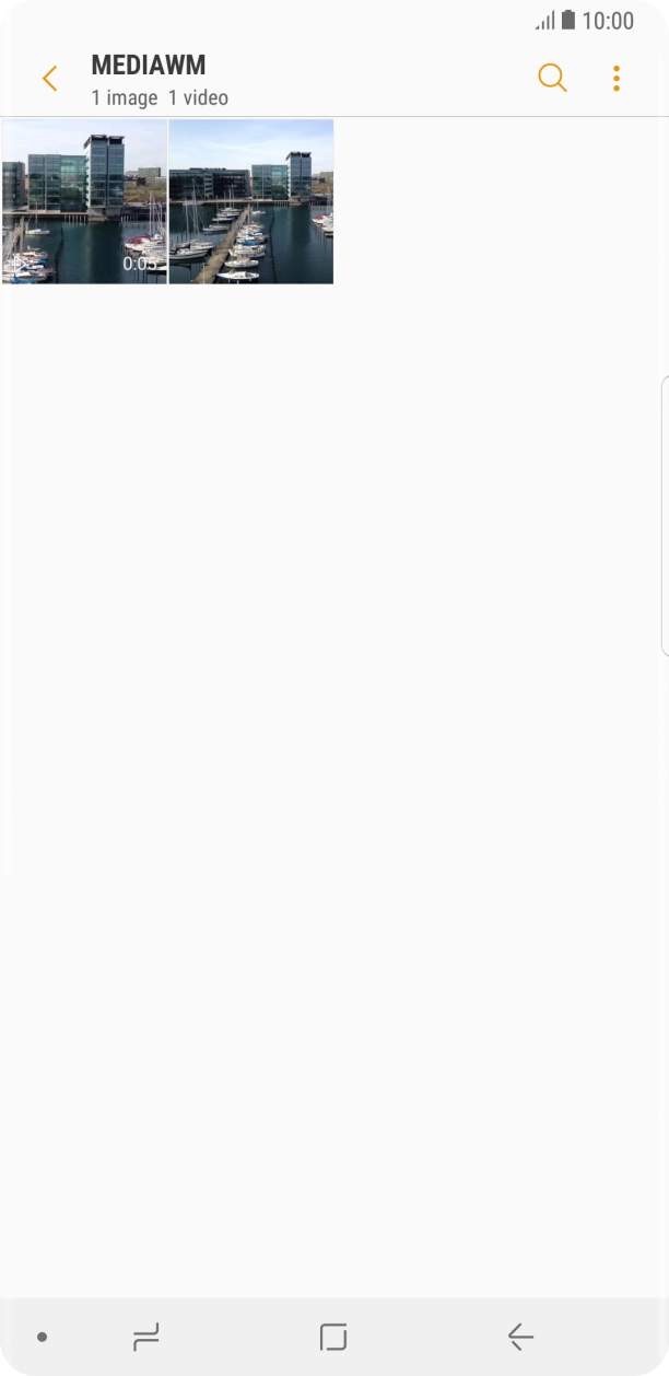 Press and hold the required picture or video clip.