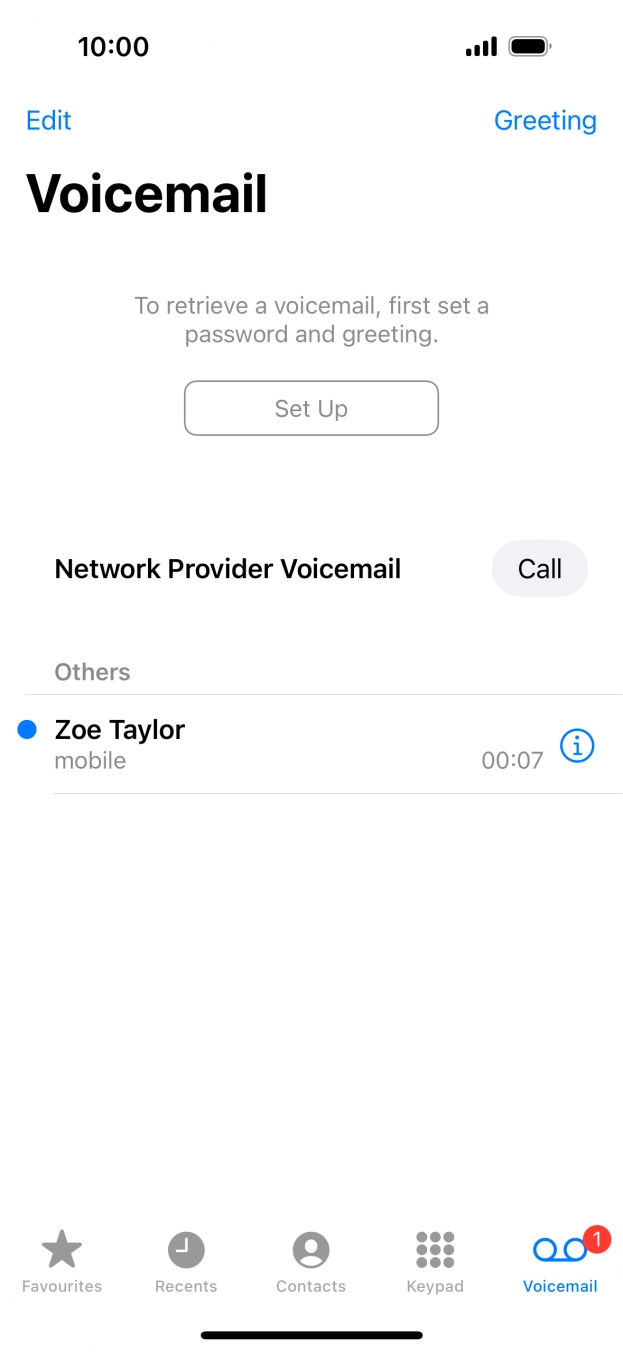 Press the required message. Press the required message.
