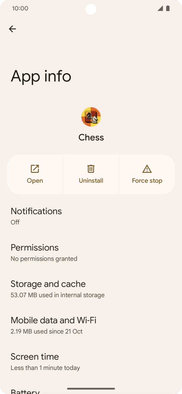 Press Storage and cache.
