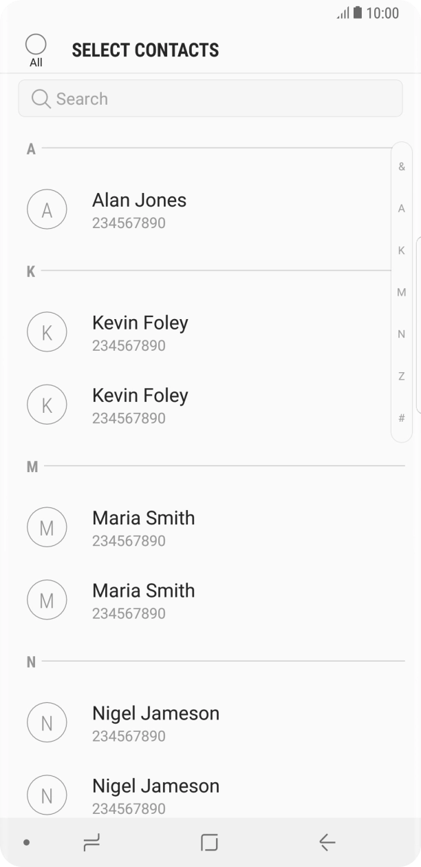 Press the field above 'All'.