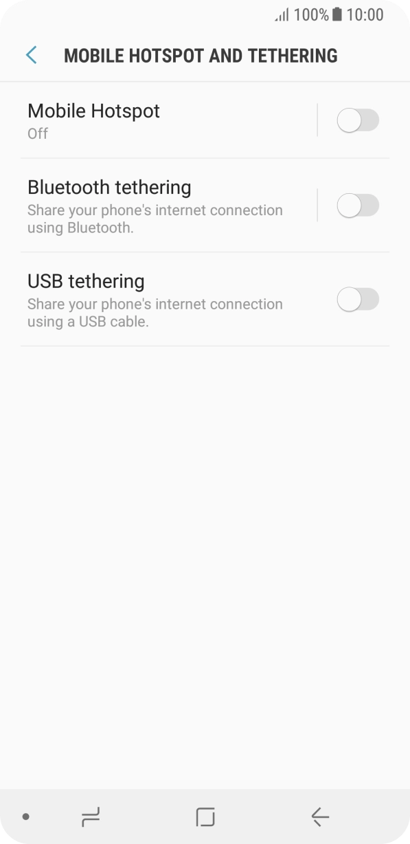 Press Mobile Hotspot. Press Mobile Hotspot.