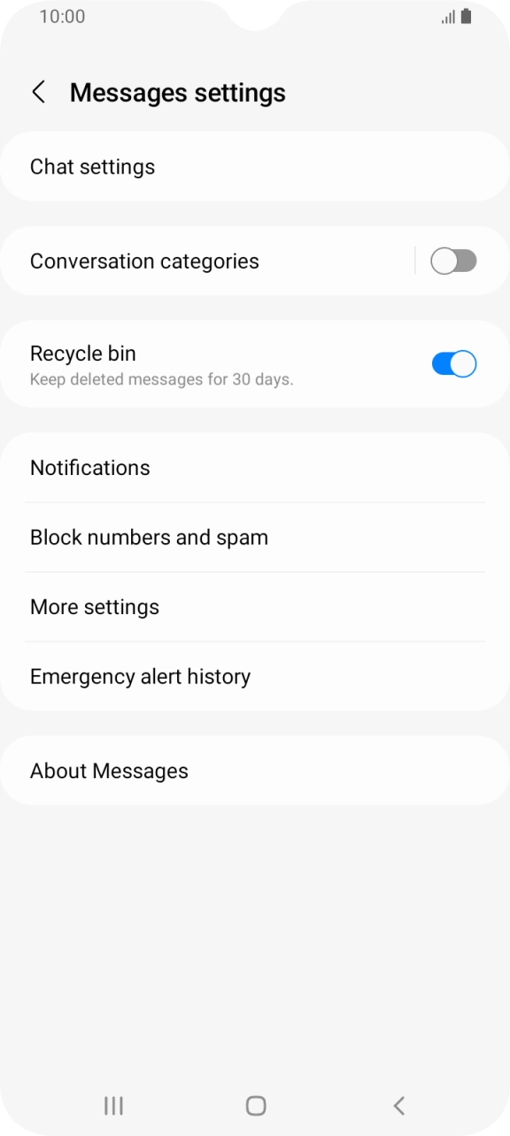 Press More settings.