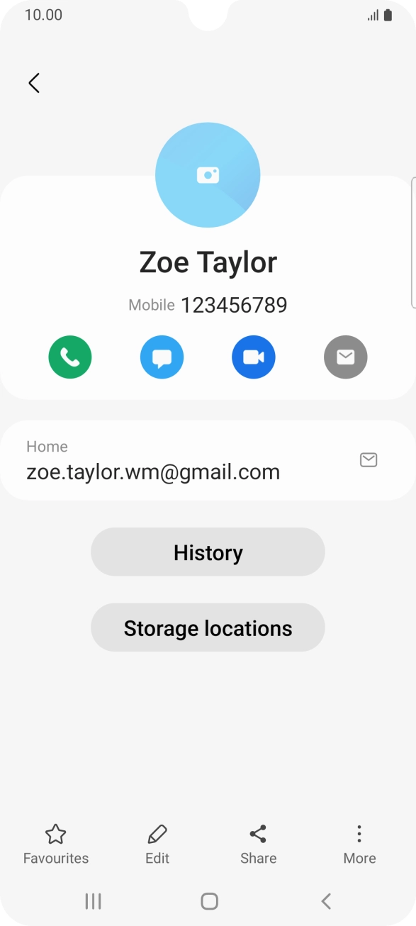 Press the call icon.