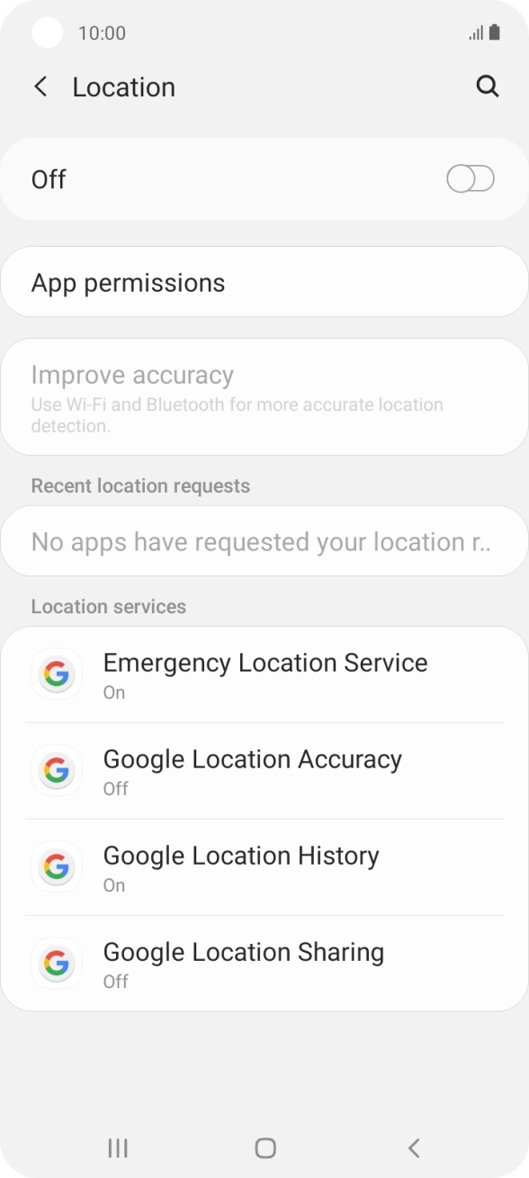 Press the indicator to turn the function on or off.
