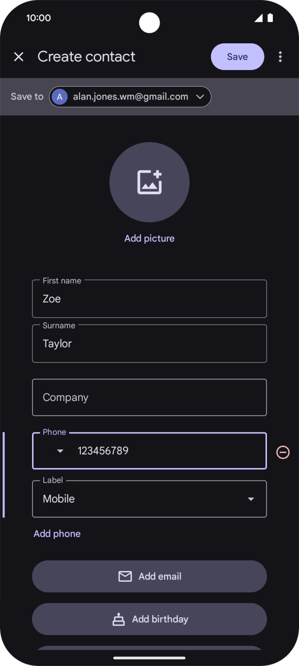 Press Save. Press Save.