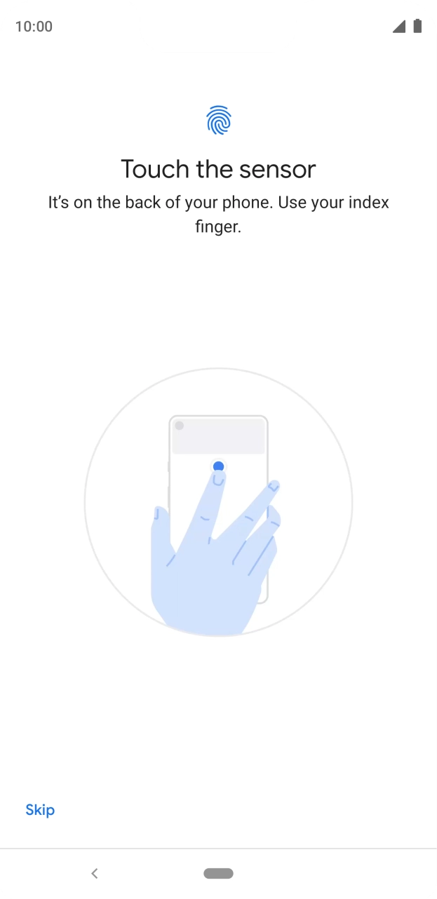 Follow the instructions on the screen to add your fingerprint. Follow the instructions on the screen to add your fingerprint.