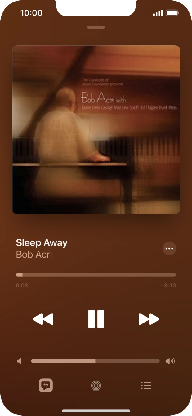 Press arrow right to go to the next audio file.