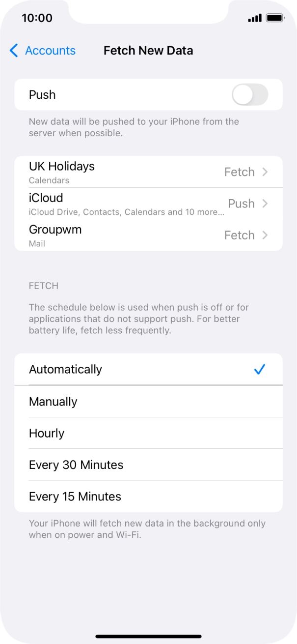 If you turn off the function, press the required setting. If you turn off the function, press the required setting.
