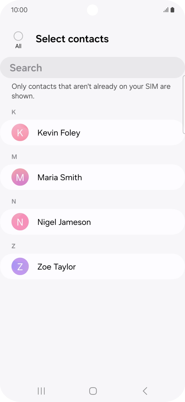 Press the field above 'All'.