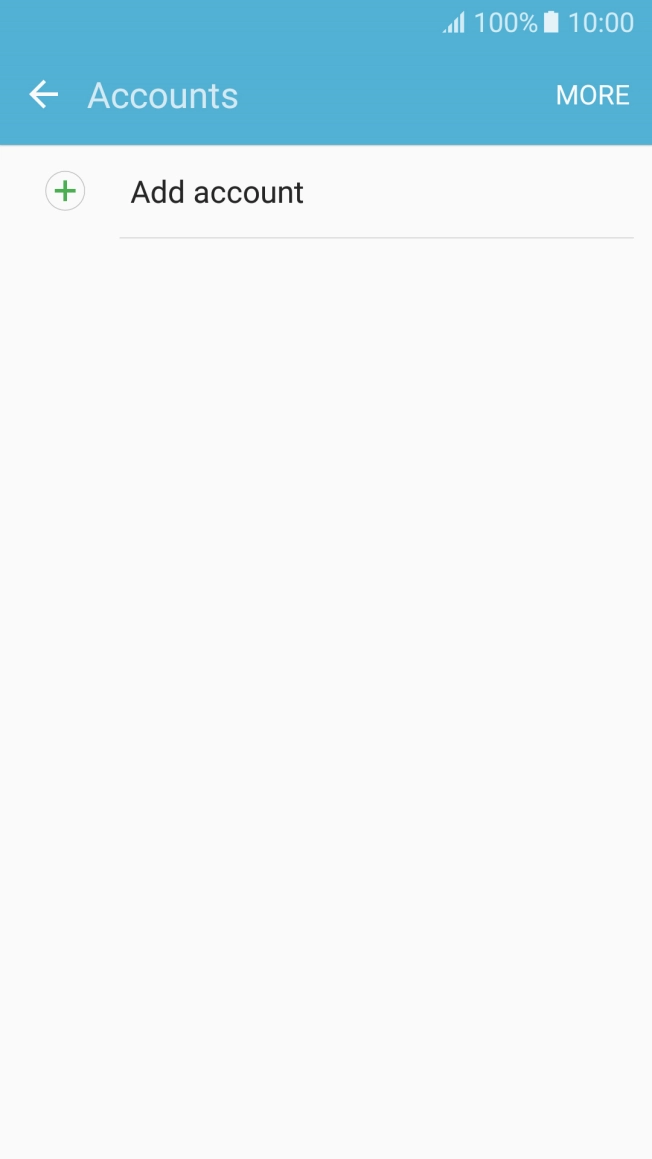 Press Add account.