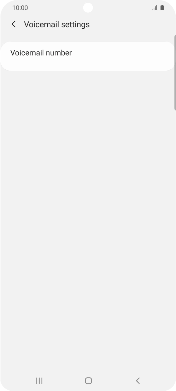 Press Voicemail number.