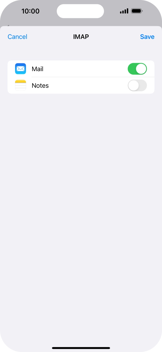 Press Save. Your email account has now been set up. To select more settings for incoming and outgoing server, proceed with the following steps. Press Save. Your email account has now been set up. To select more settings for incoming and outgoing server, proceed with the following steps.