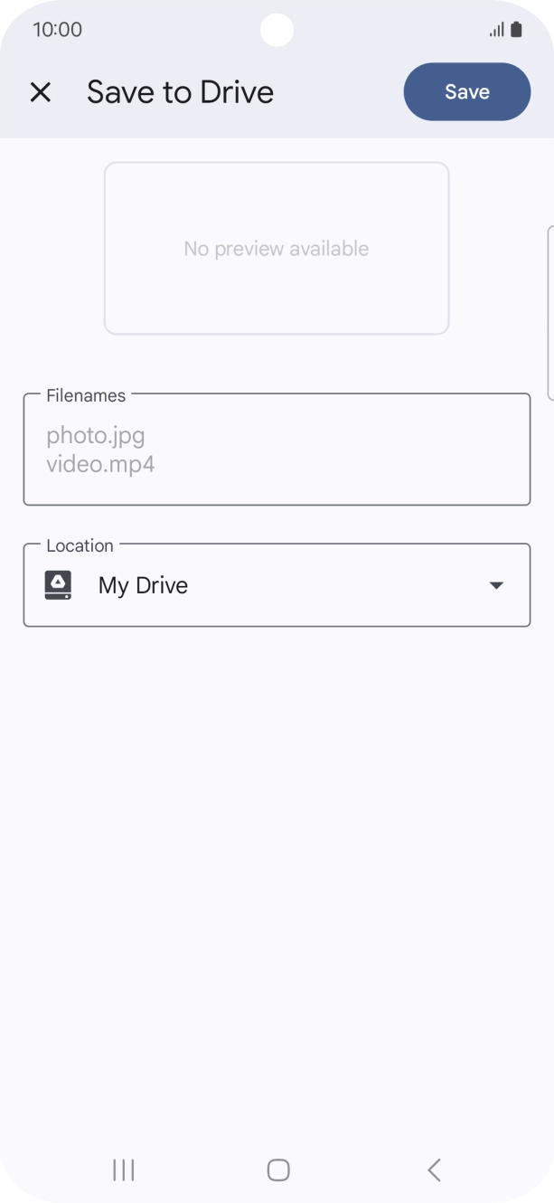 Press the field below 'Location' and go to the required folder. Press the field below 'Location' and go to the required folder.