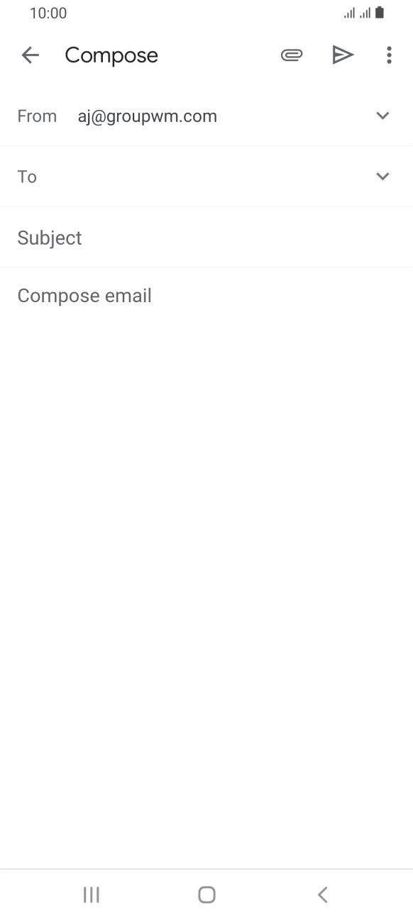 Press the field next to 'To' and key in the first letters of the recipient's name.