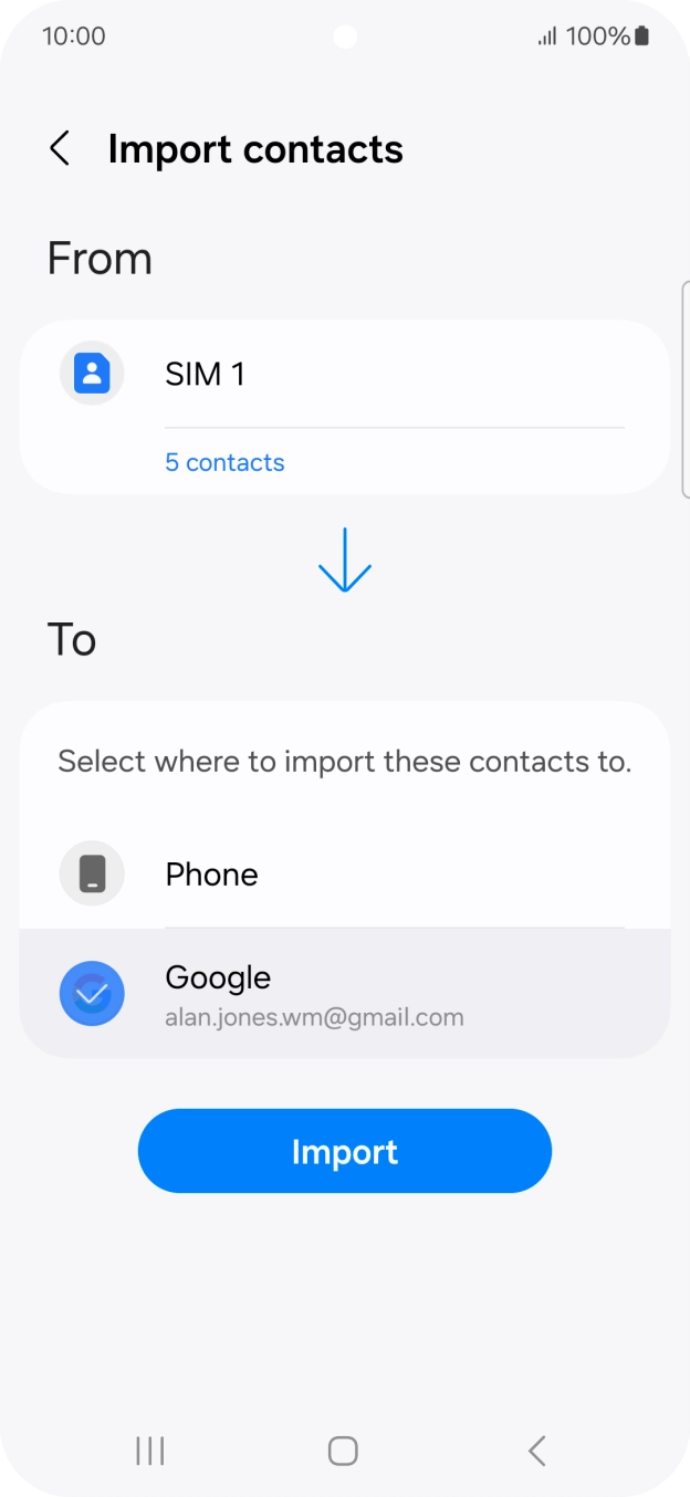 Press Import. Press Import.