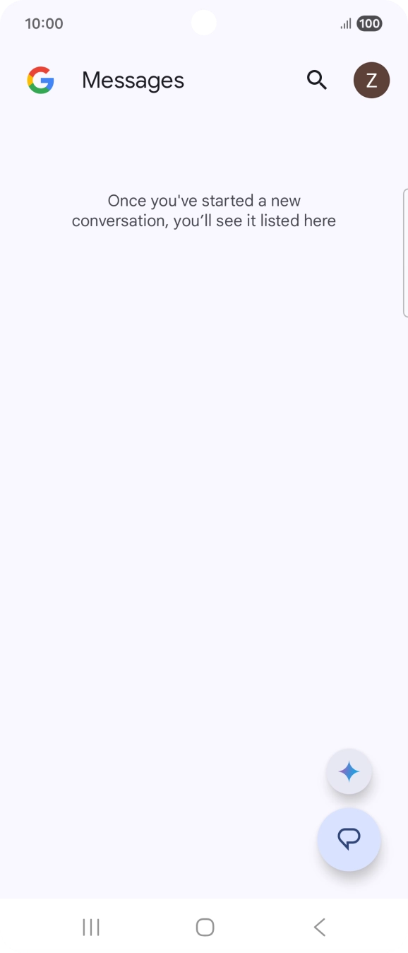 Press the Home key to return to the home screen.