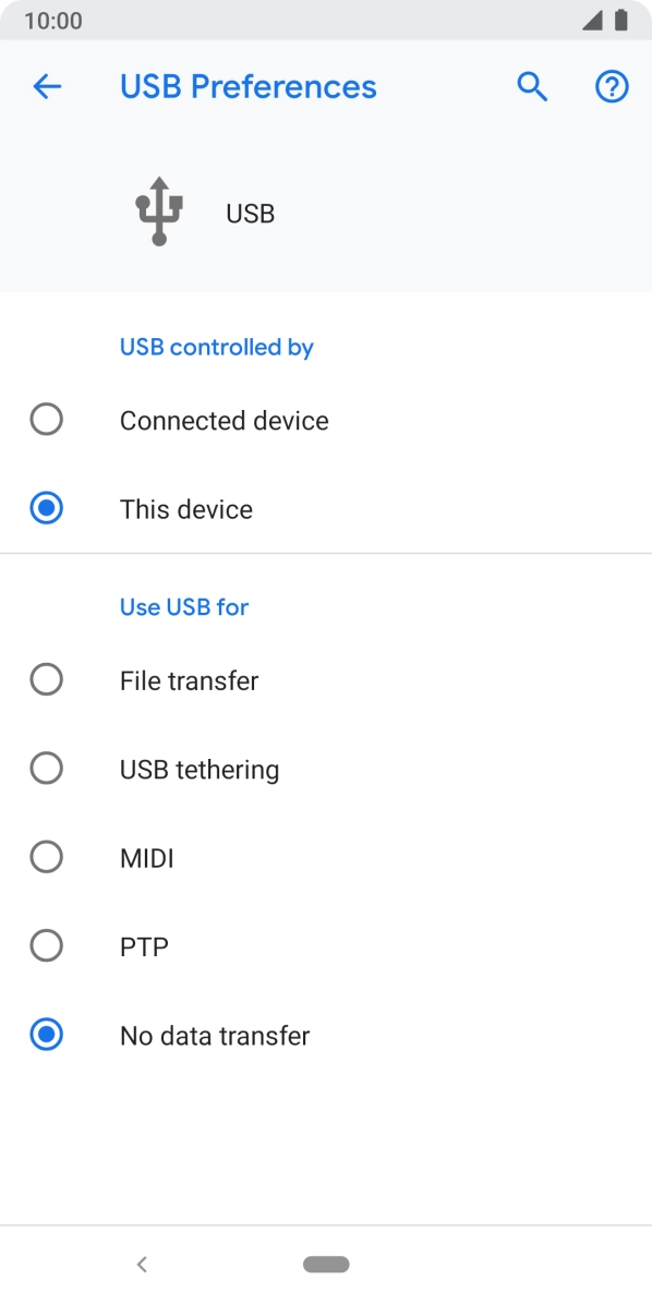 Press File transfer. Press File transfer.