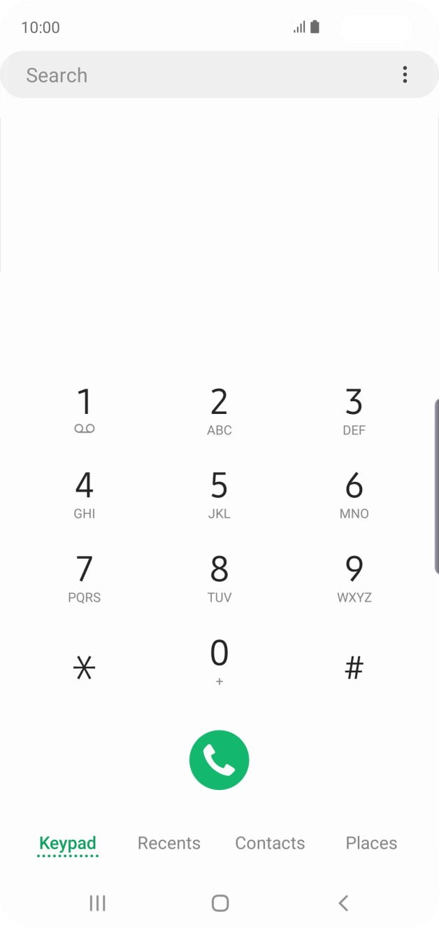 Press the menu icon.