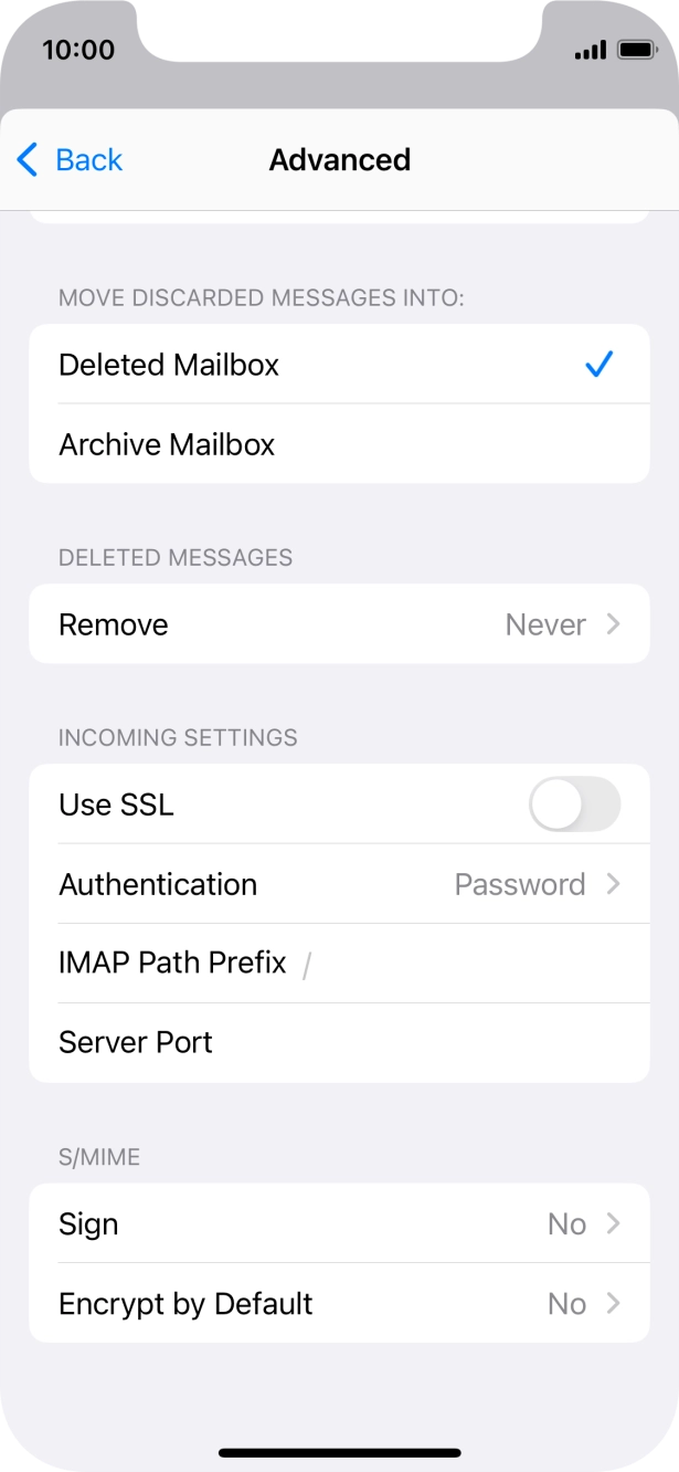 Press the indicator next to 'Use SSL' to turn on the function. Press the indicator next to 'Use SSL' to turn on the function.