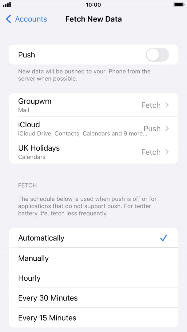 If you turn off the function, press the required setting. If you turn off the function, press the required setting.