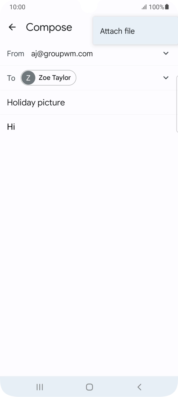 Press Attach file and go to the required folder. Press Attach file and go to the required folder.