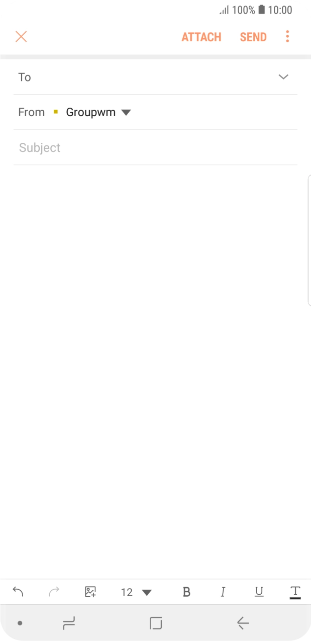 Press the field next to 'To' and key in the first letters of the recipient's name.