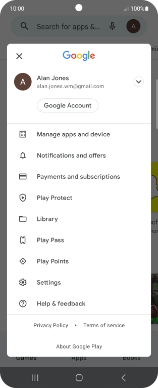 Press Settings. Press Settings.