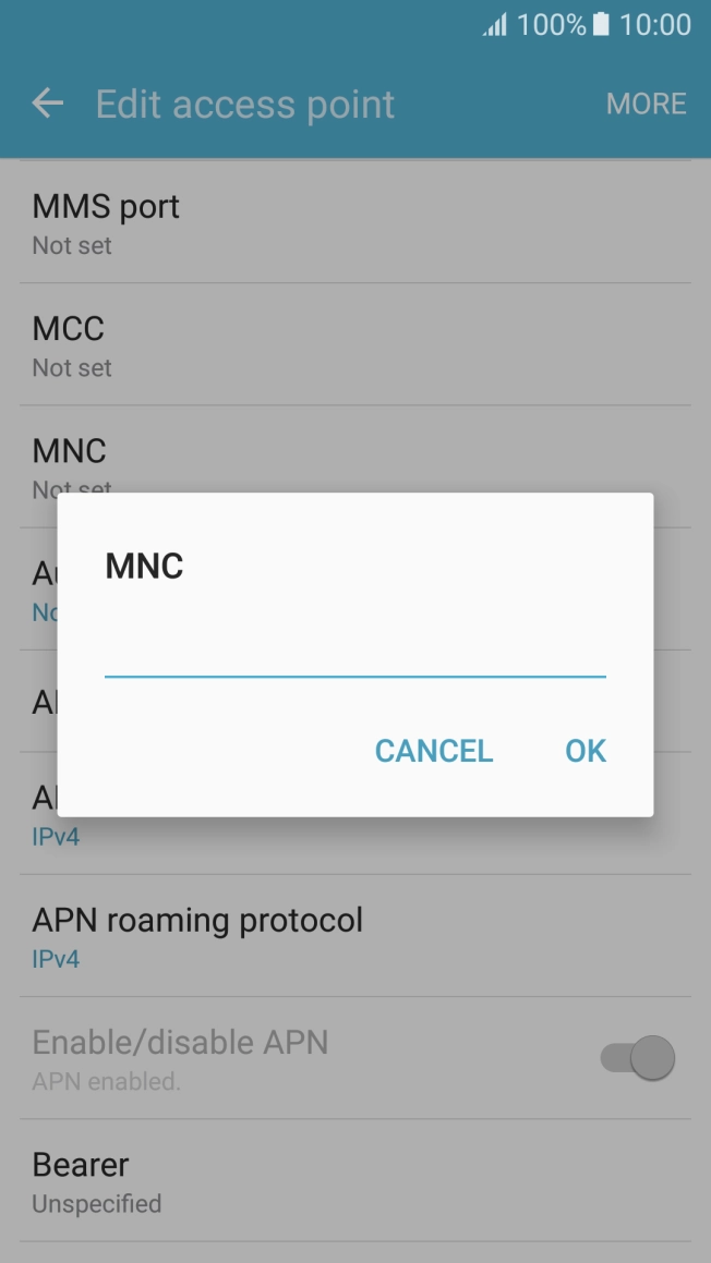 Key in 10 and press OK. Key in 10 and press OK.