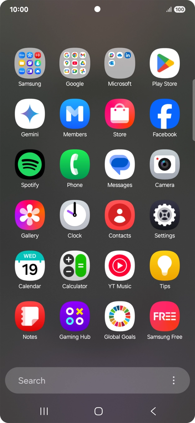 Open a supported app, e.g. Messages.