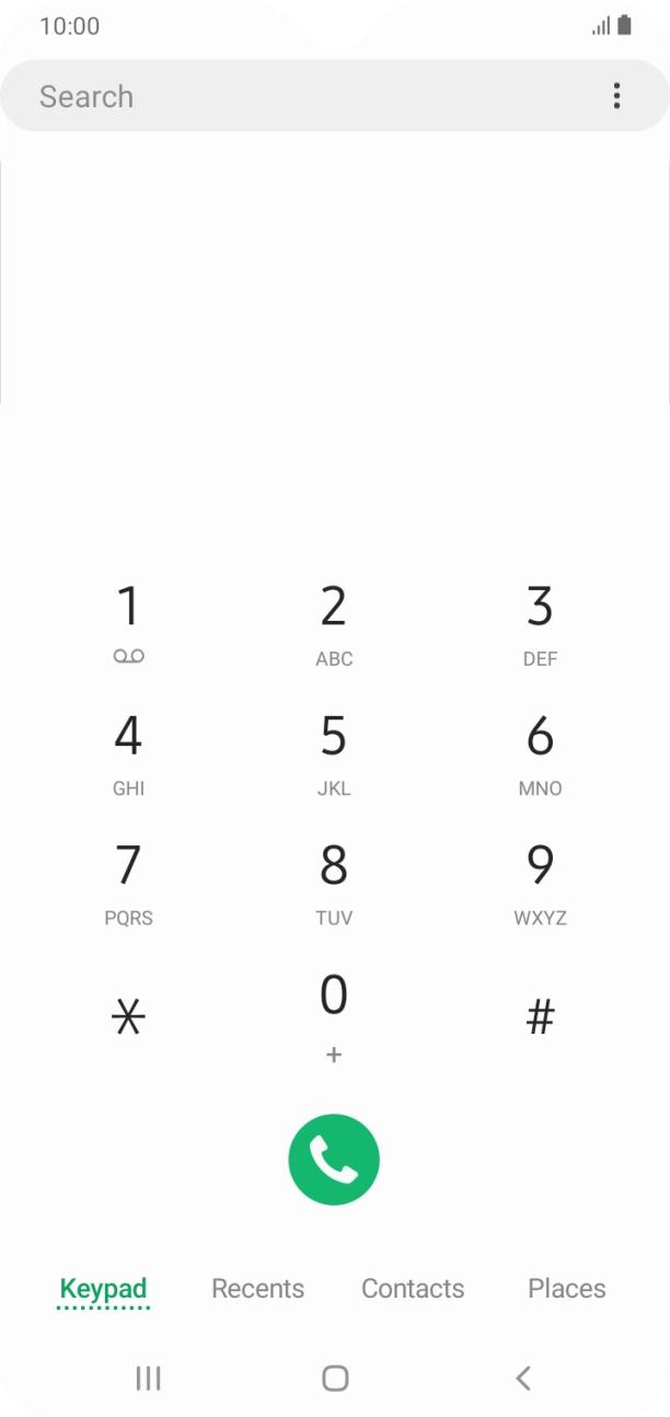 Press the menu icon.