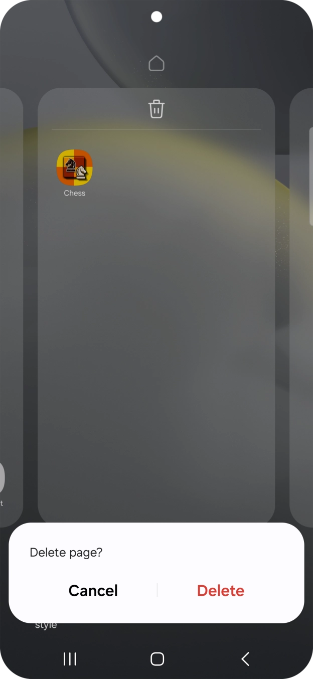 If prompted, press Delete.