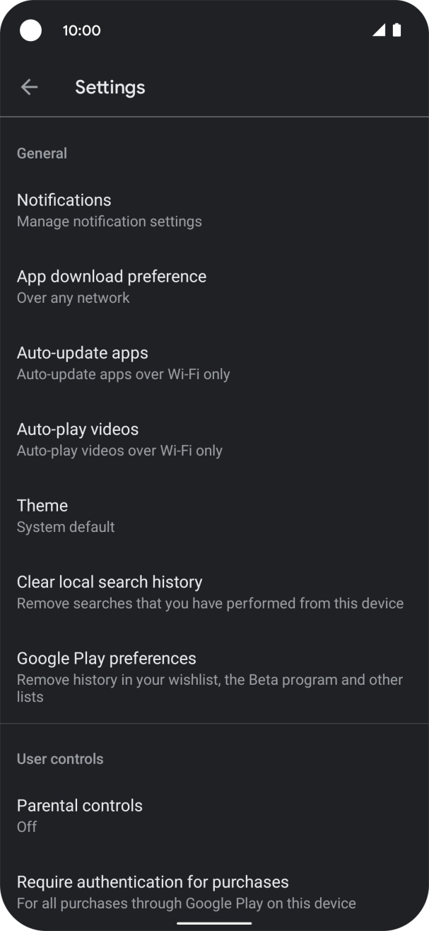 Press Auto-update apps. Press Auto-update apps.