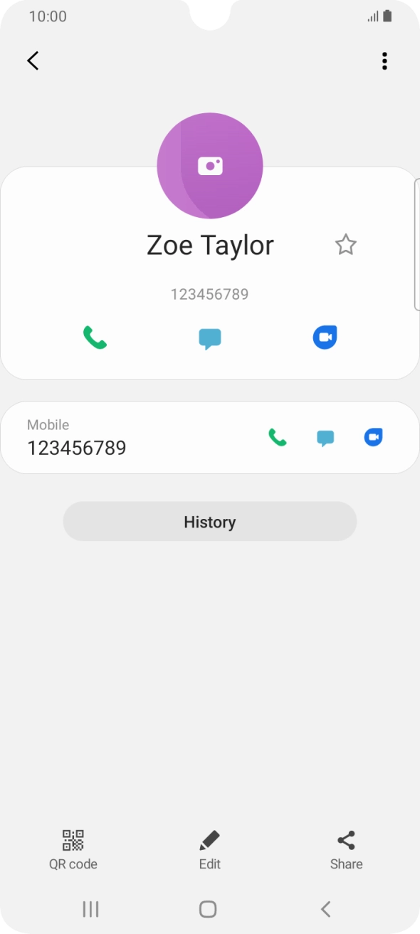 Press the Home key to return to the home screen.
