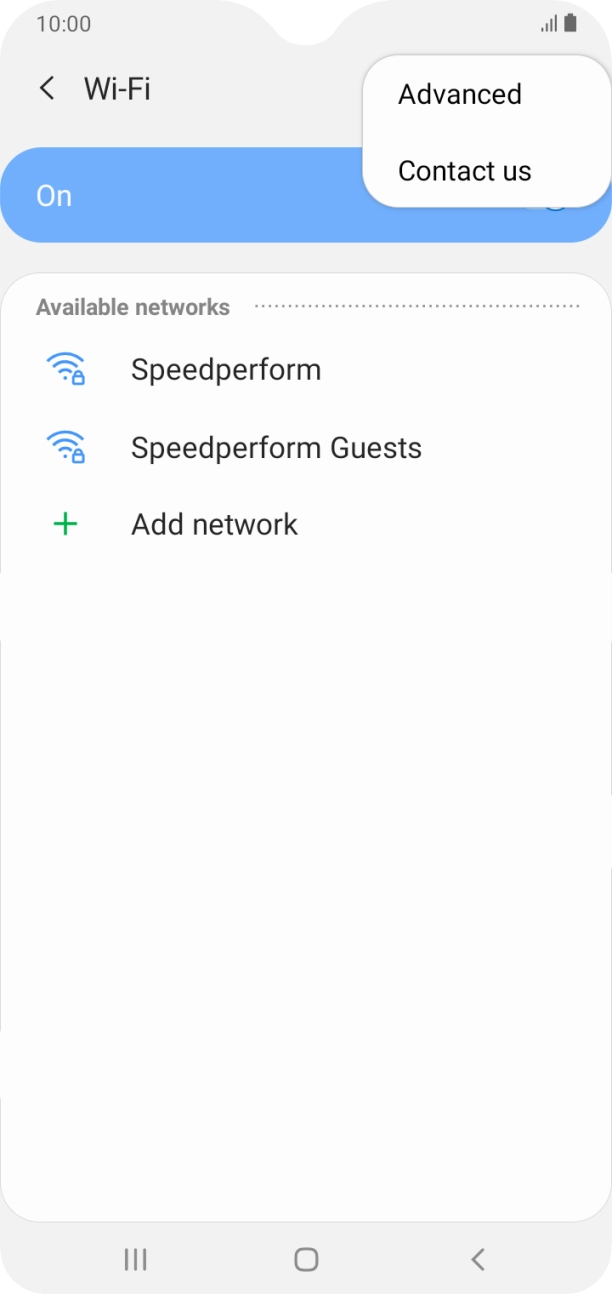 Press Advanced. Press Advanced.